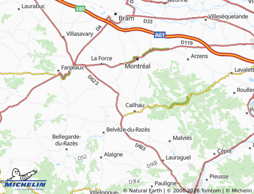 MICHELIN Cailhavel map - ViaMichelin