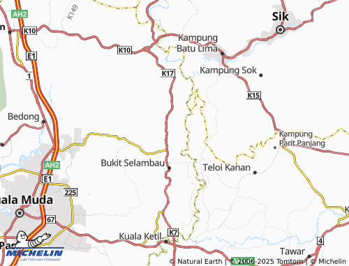 MICHELIN-Landkarte Kampung Sungkup - ViaMichelin