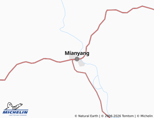 MICHELIN Mianyang map - ViaMichelin