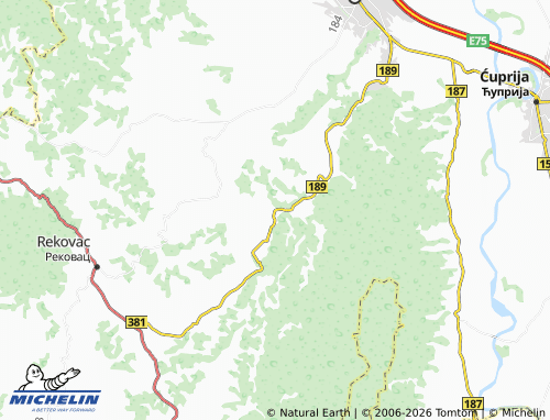 Mapa MICHELIN Dragoševac - ViaMichelin