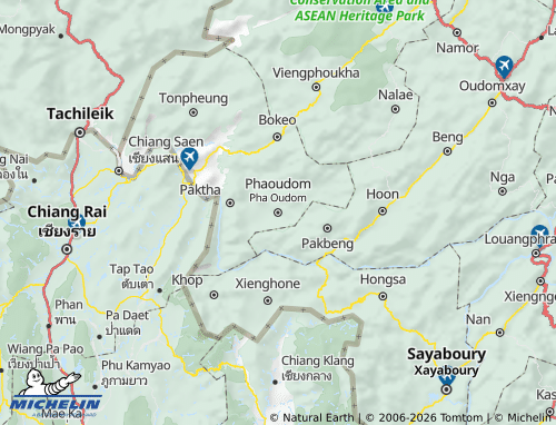 MICHELIN Pha Oudom map - ViaMichelin
