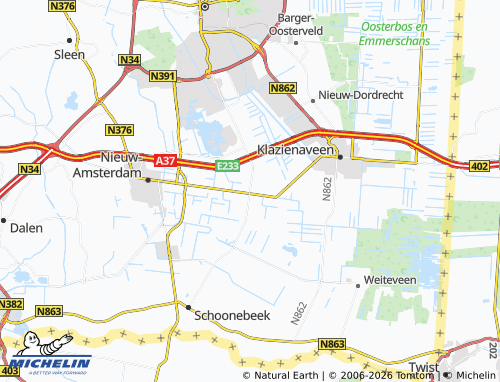 Carte MICHELIN Erica - ViaMichelin