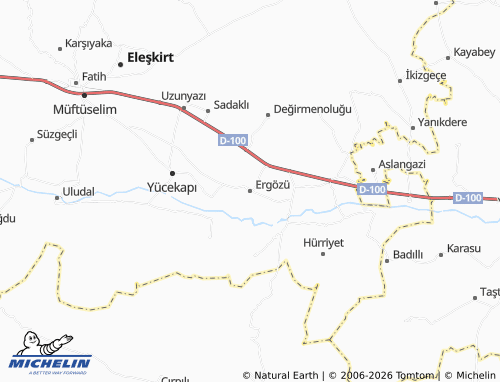 MICHELIN Ergözü map - ViaMichelin