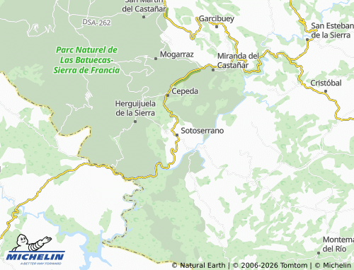 MICHELIN Sotoserrano map - ViaMichelin