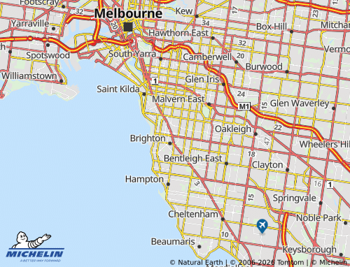 MICHELIN Gardenvale map - ViaMichelin