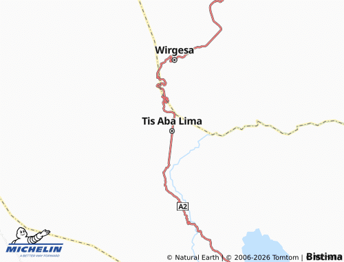 MICHELIN Tis Aba Lima map - ViaMichelin