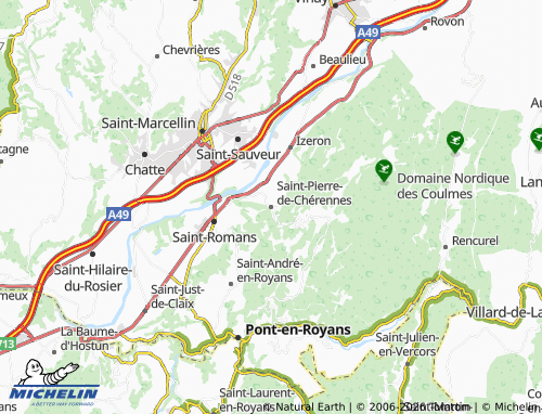 MICHELIN Saint-Pierre-de-Chérennes map - ViaMichelin