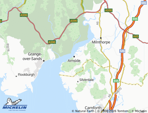 Carte MICHELIN Arnside - ViaMichelin