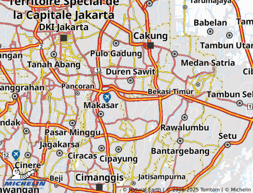 MICHELIN Cipinang Melayu map - ViaMichelin