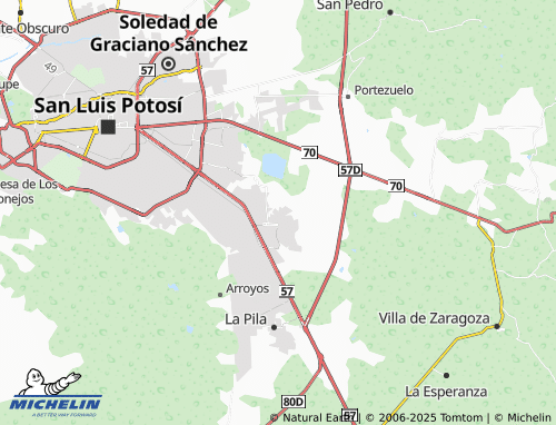 MICHELIN Villa Delicias map - ViaMichelin