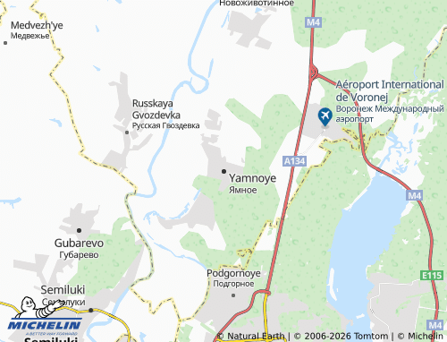 Carte MICHELIN Yamnoye - ViaMichelin