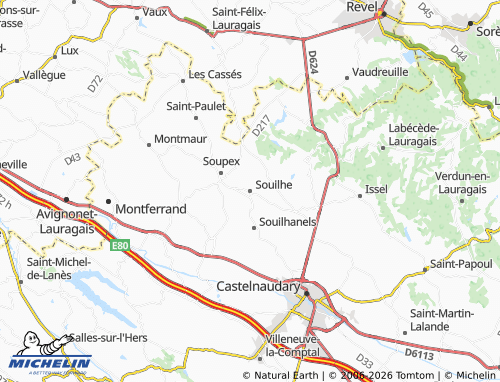 Mapa MICHELIN Souilhe - ViaMichelin