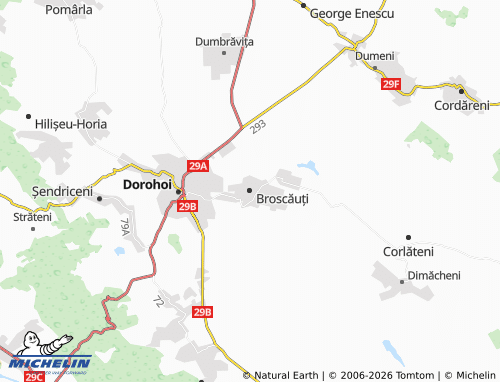Mapa MICHELIN Broscăuți - ViaMichelin