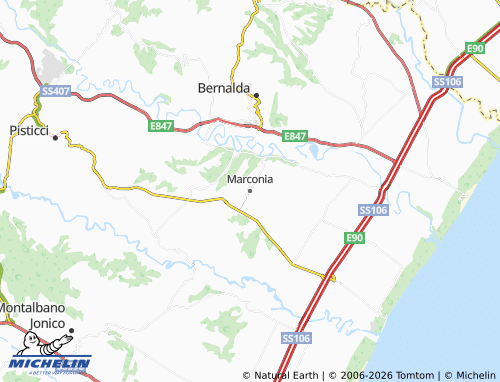 Mapa MICHELIN Marconia - ViaMichelin