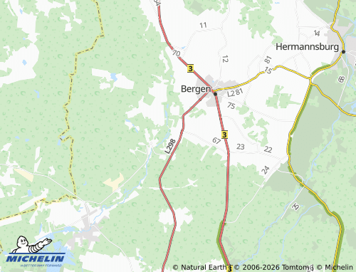 MICHELIN Bergen-Belsen map - ViaMichelin
