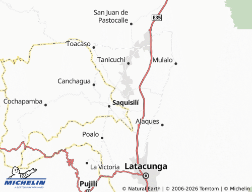 MICHELIN-Landkarte Guaitacama - ViaMichelin
