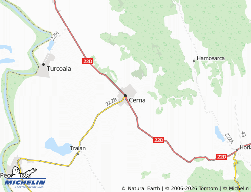 Mappa MICHELIN Cerna - ViaMichelin
