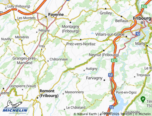 Mapa MICHELIN Lentigny - ViaMichelin