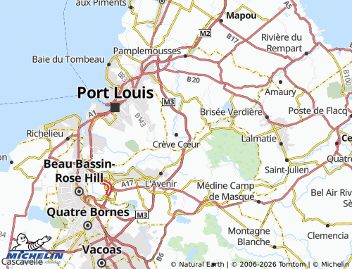 MICHELIN Creve Coeur map - ViaMichelin