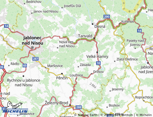 MICHELIN Zbytky map - ViaMichelin