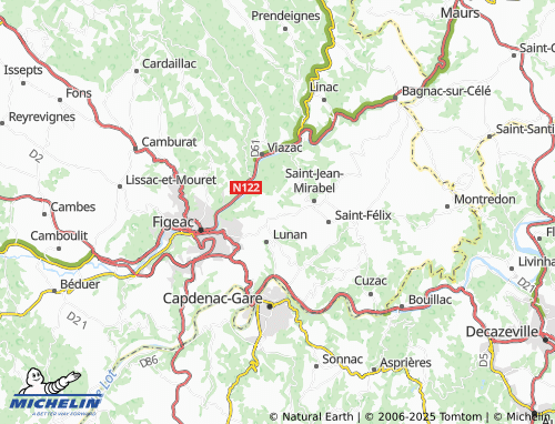 MICHELIN Panacard map - ViaMichelin