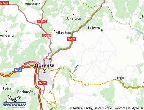 MICHELIN-Landkarte Parada - ViaMichelin