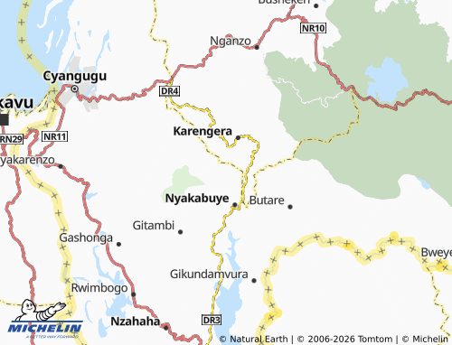 MICHELIN-Landkarte Kanoga - ViaMichelin