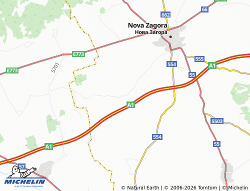 Mapa MICHELIN Zagortsi - ViaMichelin