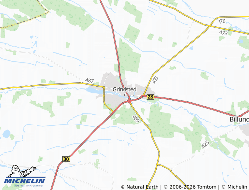 Mappa MICHELIN Grindsted - ViaMichelin