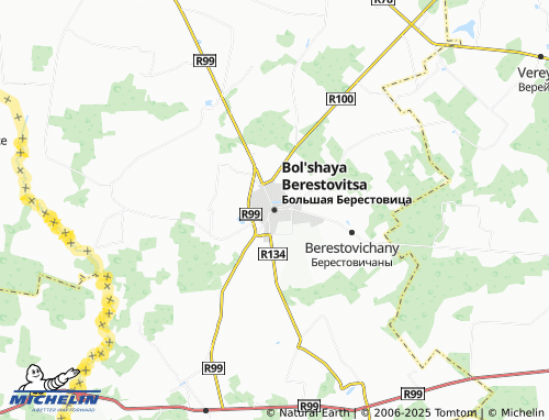 MICHELIN Bol'shaya Berestovitsa map - ViaMichelin