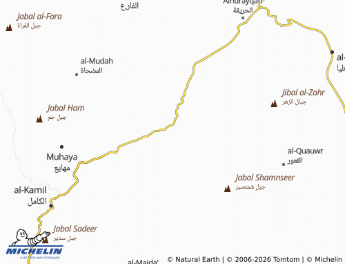 Carte MICHELIN al-Qaryah - ViaMichelin