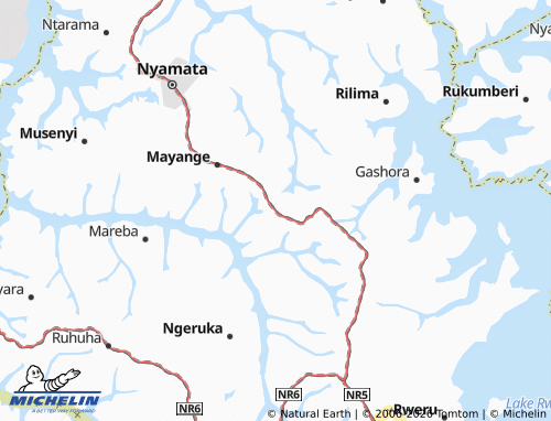 MICHELIN-Landkarte Rwimikoni - ViaMichelin