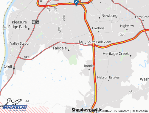 MICHELIN Hollyvilla map - ViaMichelin