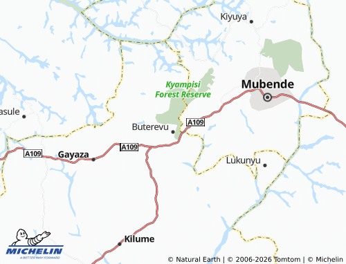 MICHELIN Buterevu map - ViaMichelin