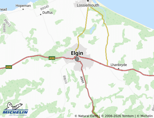 Carte MICHELIN Elgin - ViaMichelin