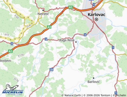 Mapa MICHELIN Gršćaki - ViaMichelin