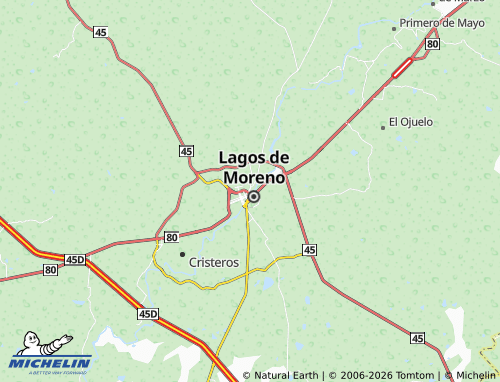MICHELIN De La Luz map - ViaMichelin