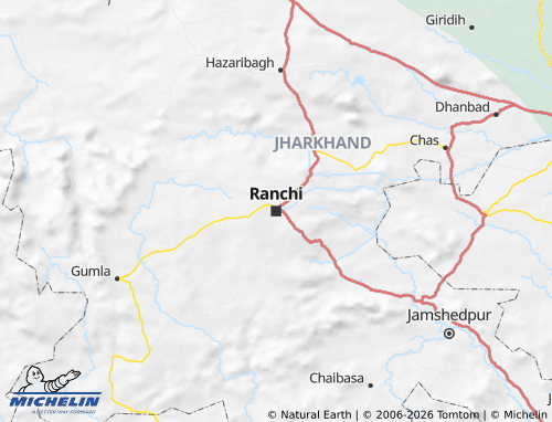 Carte MICHELIN Jharkhand - ViaMichelin