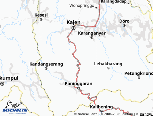 MICHELIN-Landkarte Linggoasri - ViaMichelin