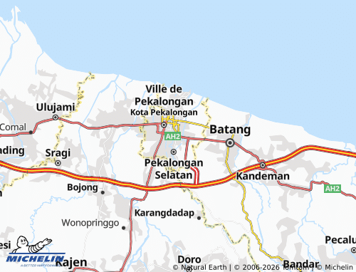 MICHELIN Pekalongan Timur map - ViaMichelin