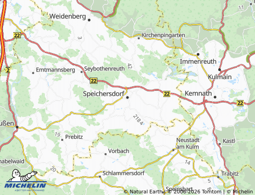 Mappa MICHELIN Speichersdorf - ViaMichelin