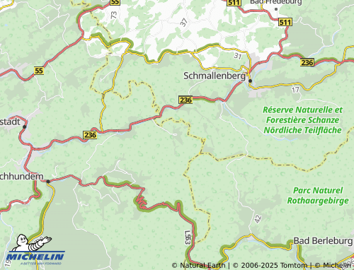 MICHELIN-Landkarte Milchenbach - ViaMichelin