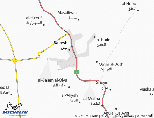 MICHELIN-Landkarte al-Alsharqee - ViaMichelin