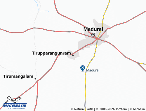 Mappa MICHELIN Tirupparangunram - ViaMichelin