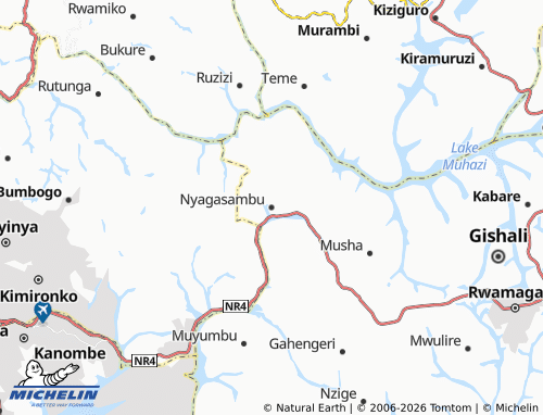 MICHELIN-Landkarte Nyagasambu - ViaMichelin