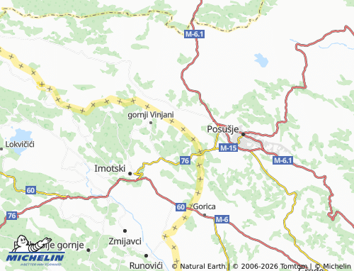 MICHELIN Jovići map - ViaMichelin