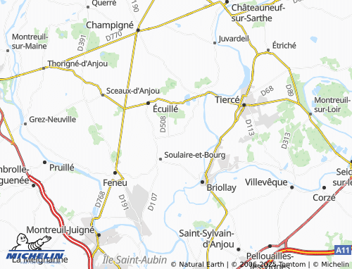MICHELIN Le Doussay map - ViaMichelin