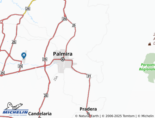 MICHELIN Aguaclara map - ViaMichelin