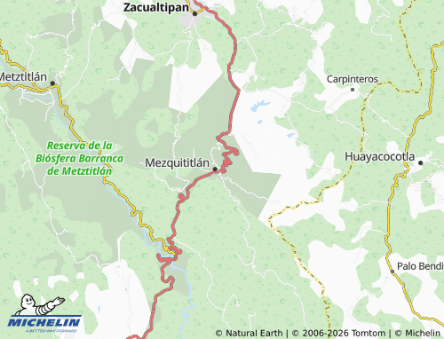 MICHELIN Tepeco, Tlachiquil map - ViaMichelin