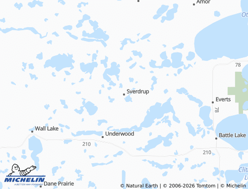 Carte MICHELIN Sverdrup - ViaMichelin